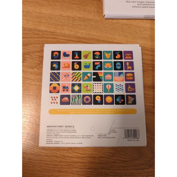 Beiens Visual Stimulus Cards Black And White And Multicolored Cards Lot Of 3 - Picture 4 of 10